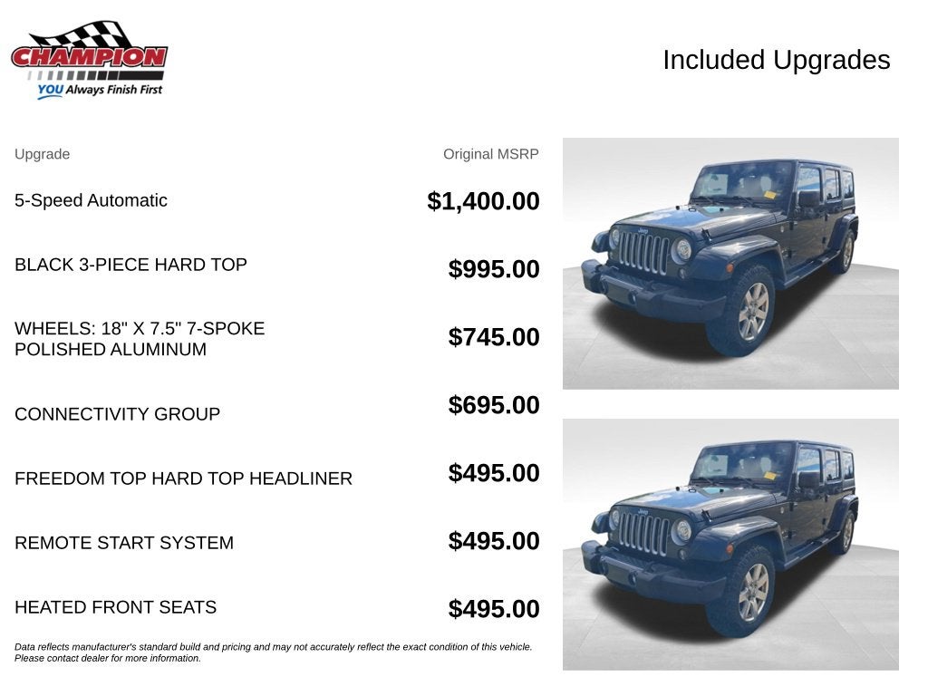2017 Jeep Wrangler Unlimited Sahara 4x4