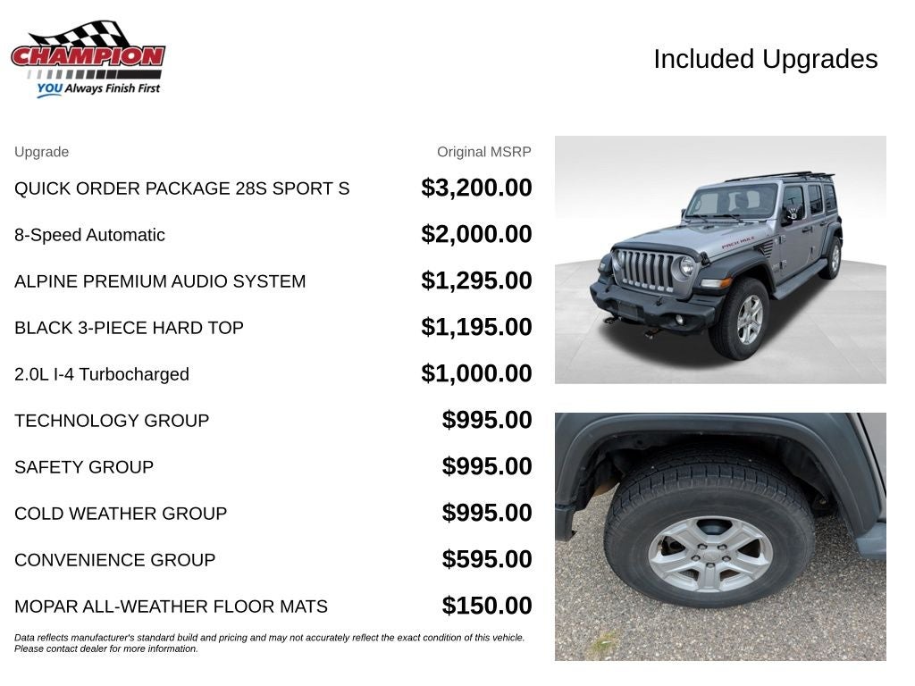 2018 Jeep Wrangler Unlimited Sport S 4x4
