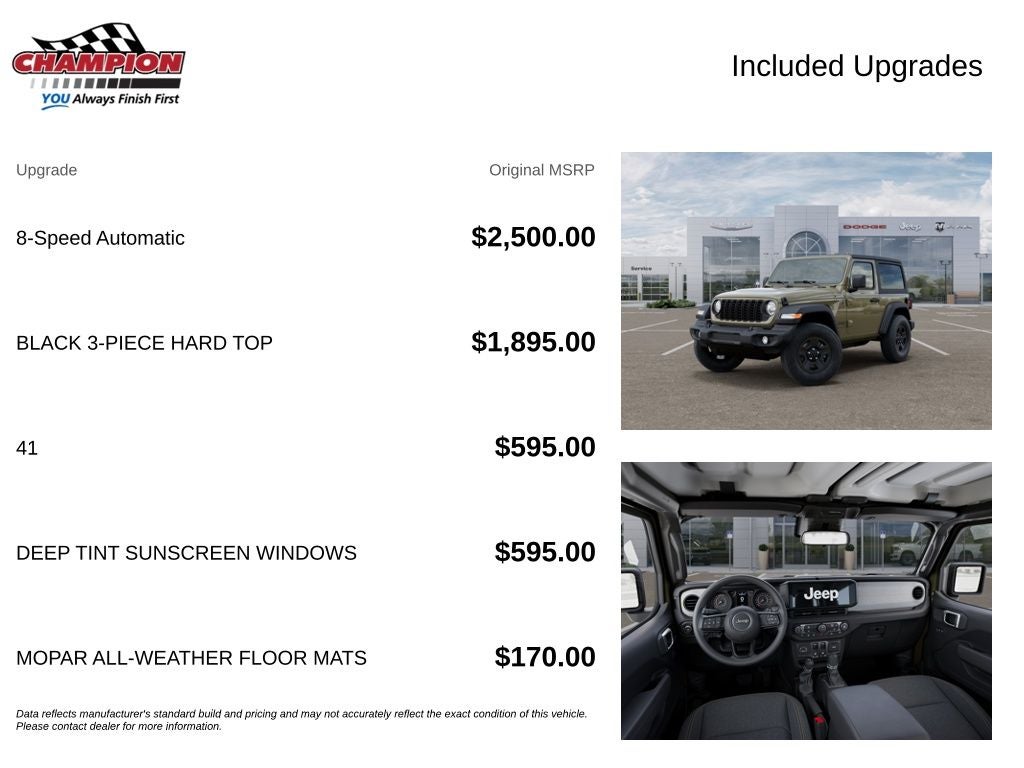 2026 Jeep Wrangler WRANGLER 2-DOOR SPORT
