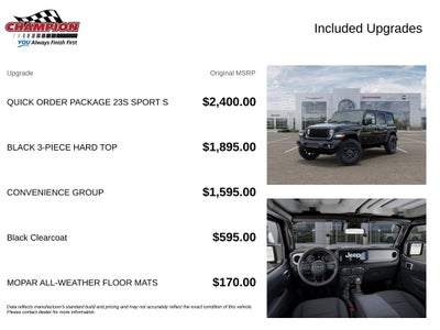 2026 Jeep Wrangler WRANGLER 4-DOOR SPORT S