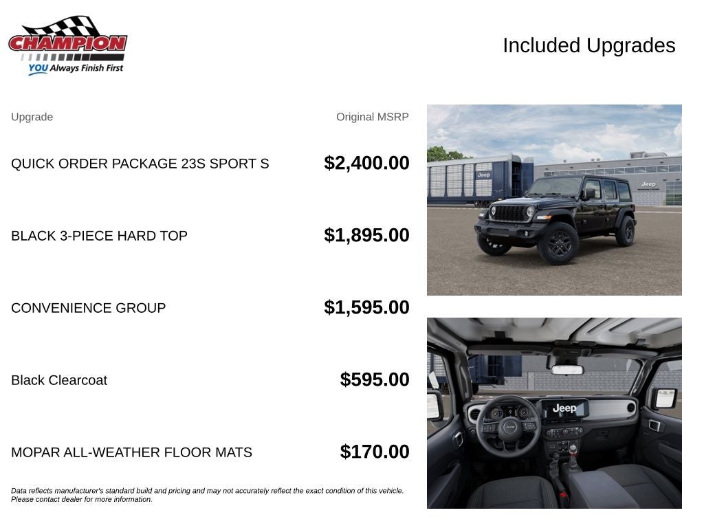 2026 Jeep Wrangler WRANGLER 4-DOOR SPORT S