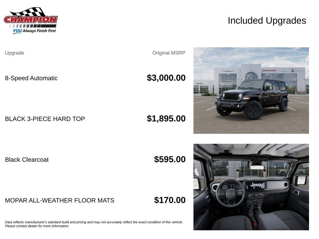 2026 Jeep Wrangler WRANGLER 4-DOOR SPORT