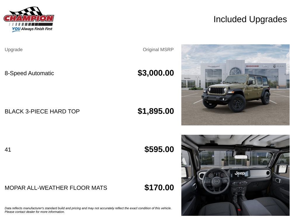 2026 Jeep Wrangler WRANGLER 4-DOOR SPORT