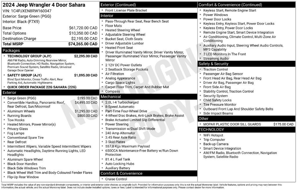 2024 Jeep Wrangler Sahara
