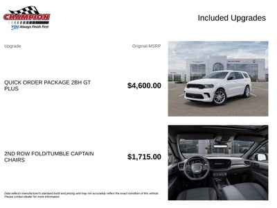 2026 Dodge Durango DURANGO GT PLUS AWD