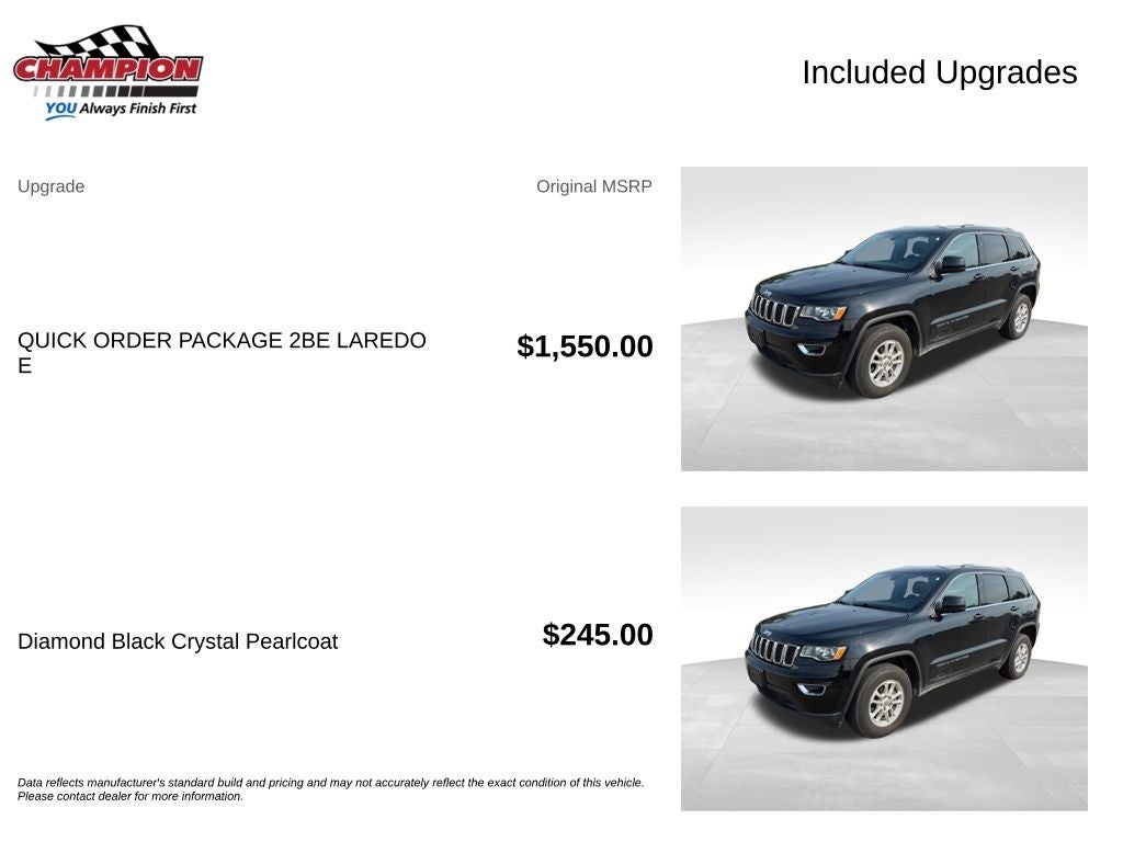 2020 Jeep Grand Cherokee Laredo E 4x4