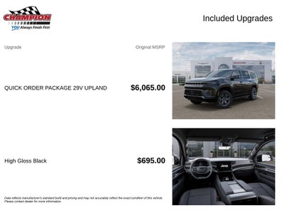 2026 Jeep Grand Wagoneer GRAND WAGONEER UPLAND 4X4