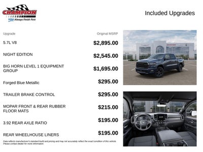 2026 RAM 1500 RAM 1500 BIG HORN CREW CAB 4X4 5'7' BOX