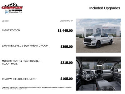 2026 RAM Ram 1500 RAM 1500 LARAMIE CREW CAB 4X4 5'7' BOX