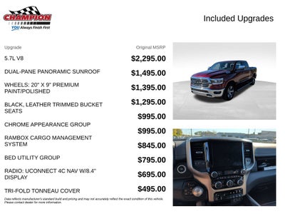 2021 RAM 1500 Laramie Crew Cab 4x4 5'7' Box