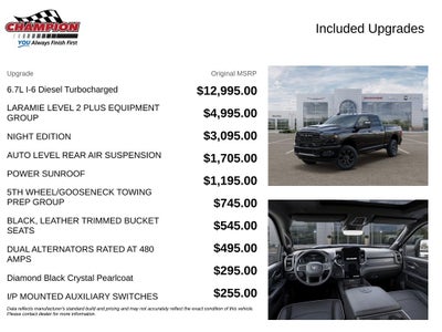 2026 RAM Ram 3500 RAM 3500 LARAMIE CREW CAB 4X4 6'4' BOX