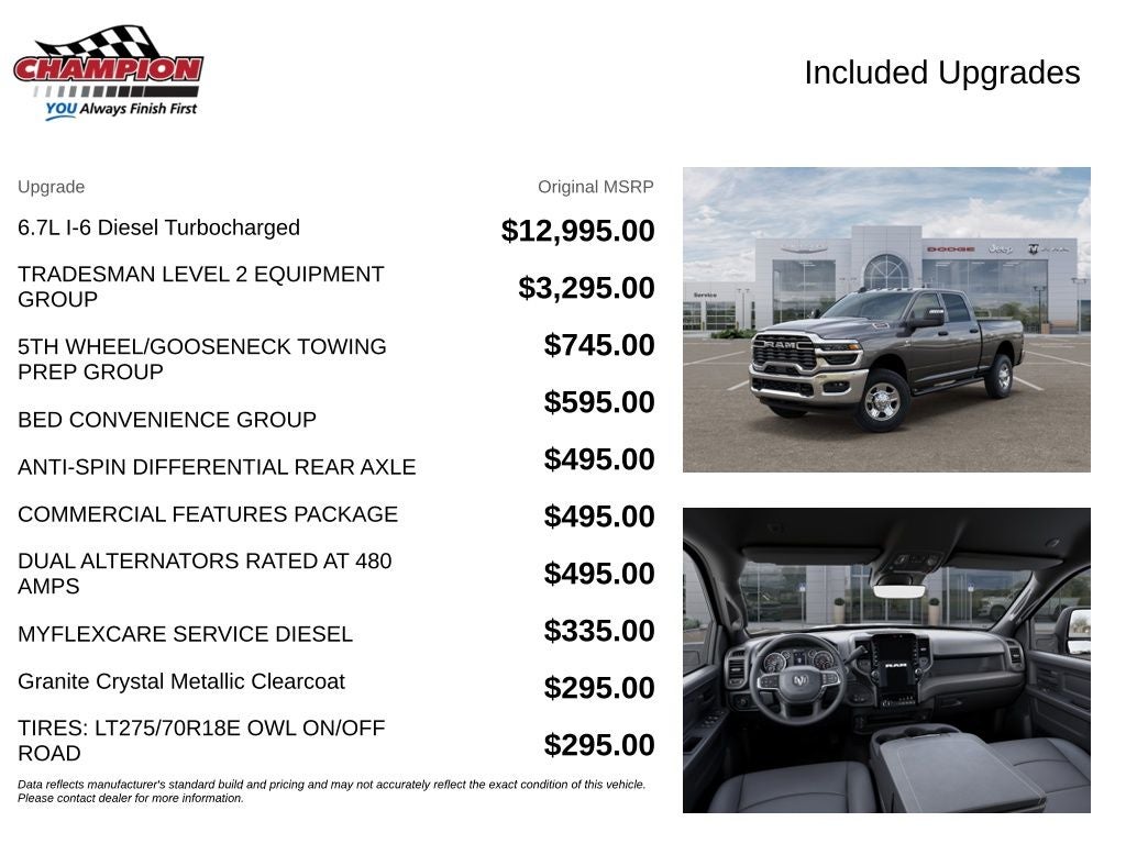 2026 RAM 2500 RAM 2500 TRADESMAN CREW CAB 4X4 6'4' BOX