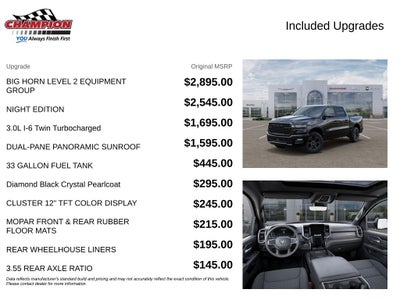 2026 RAM 1500 RAM 1500 BIG HORN CREW CAB 4X4 5'7' BOX
