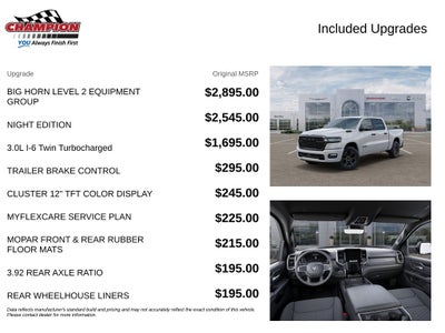 2026 RAM Ram 1500 RAM 1500 BIG HORN CREW CAB 4X4 5'7' BOX