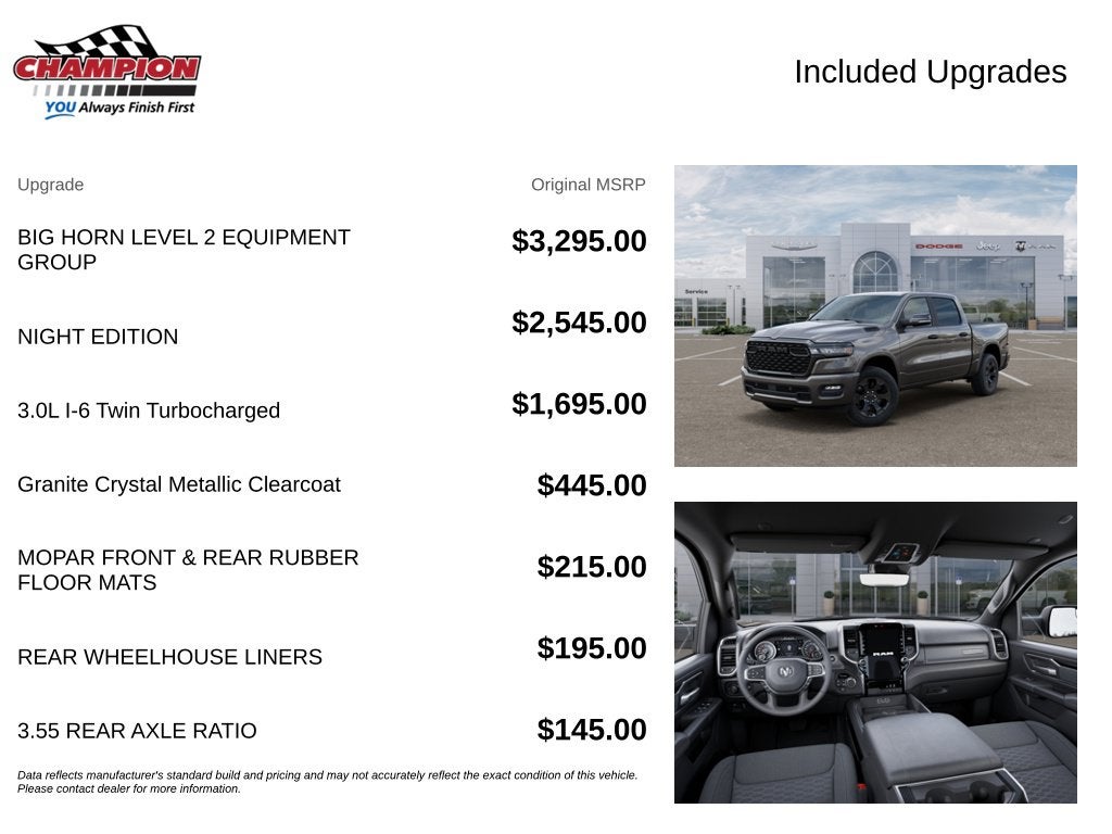 2027 RAM Ram 1500 RAM 1500 BIG HORN CREW CAB 4X4 5'7' BOX