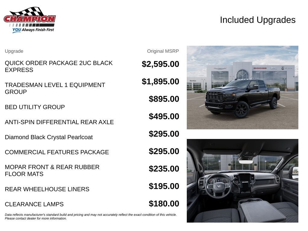 2026 RAM 2500 RAM 2500 BLACK EXPRESS CREW CAB 4X4 6'4' BOX
