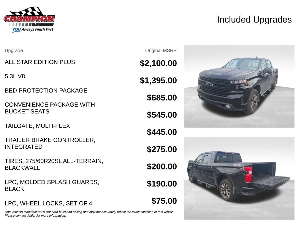 2021 Chevrolet Silverado 1500 4WD Crew Cab Short Bed RST