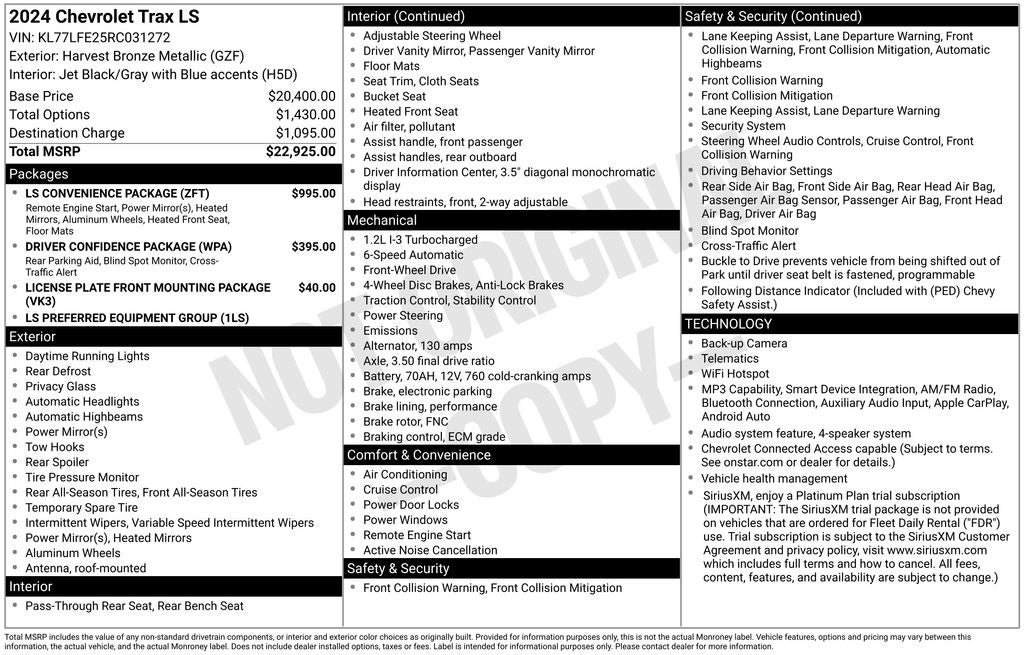 2024 Chevrolet Trax FWD SP