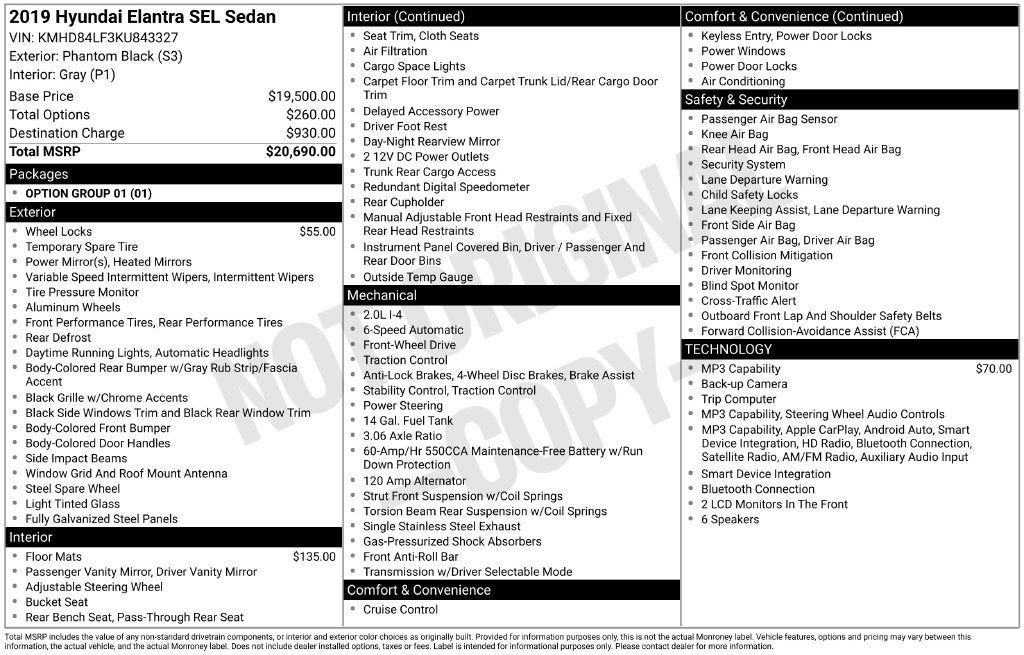 2019 Hyundai Elantra SEL