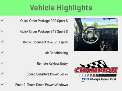 2019 Jeep Wrangler Sport S 4x4