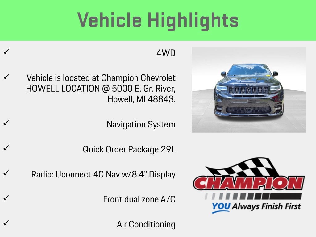 2018 Jeep Grand Cherokee SRT