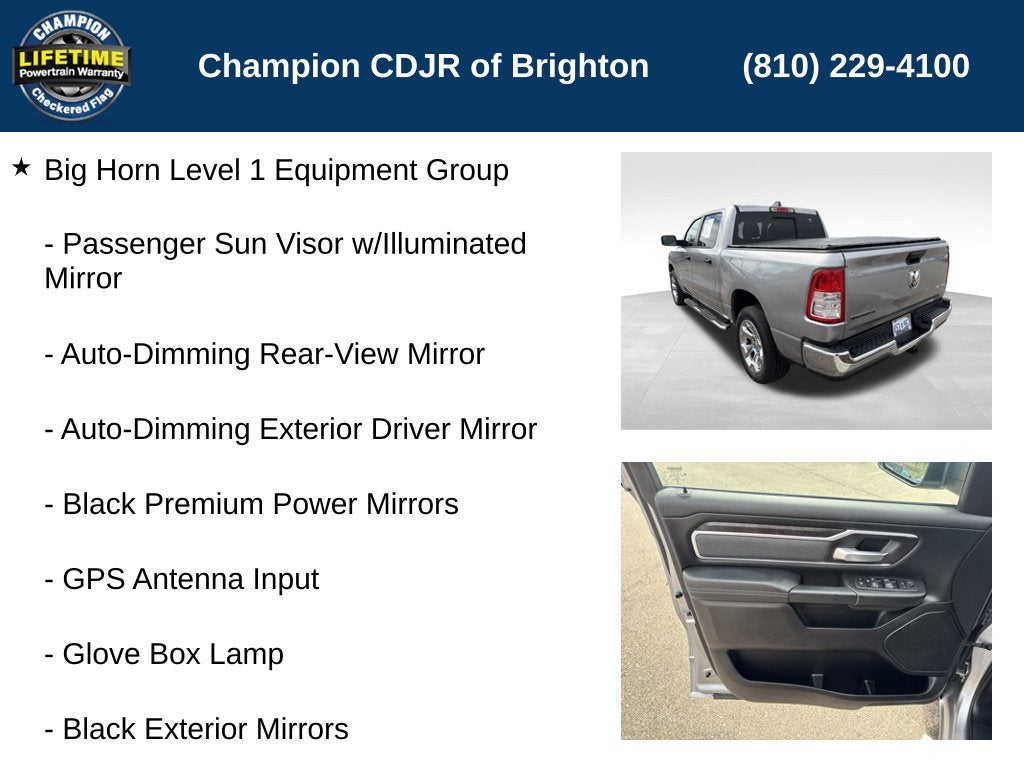 2023 RAM 1500 Big Horn Crew Cab 4x4 5'7' Box