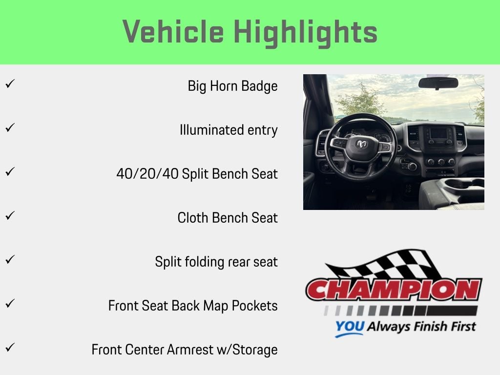 2021 RAM 1500 Big Horn Crew Cab 4x4 5'7' Box