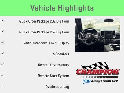2021 RAM 1500 Big Horn Crew Cab 4x4 5'7' Box