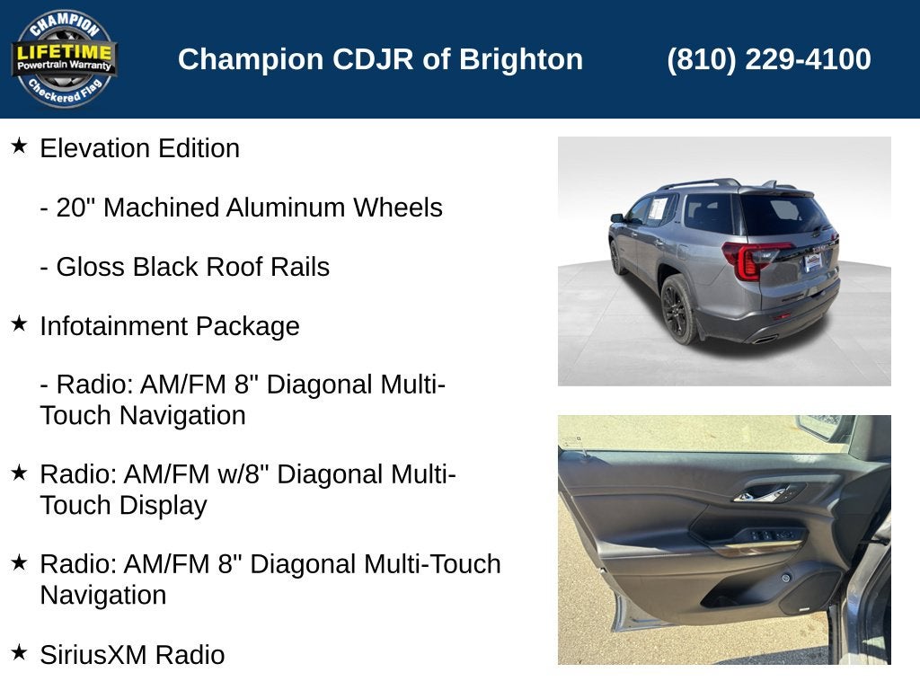 2022 GMC Acadia SLE