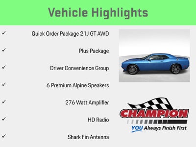 2019 Dodge Challenger GT AWD