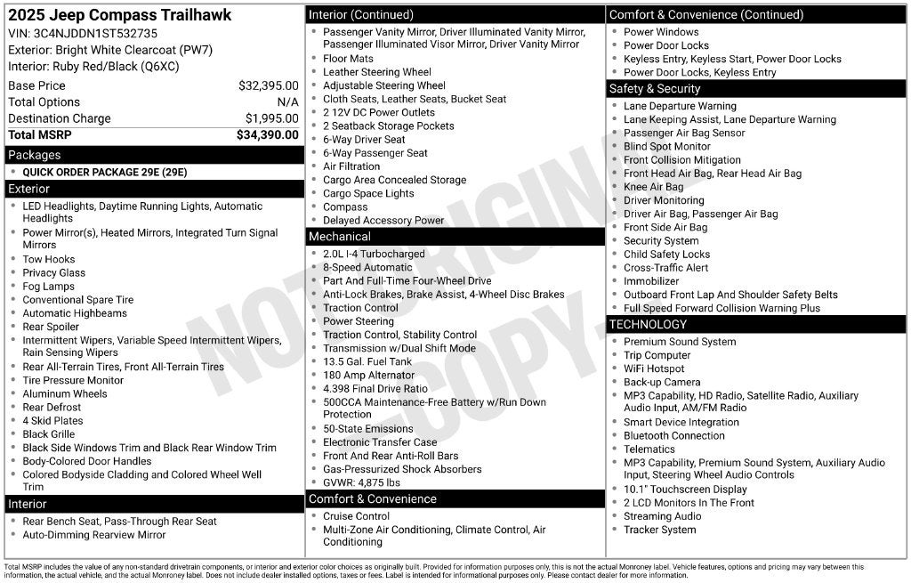 2025 Jeep Compass Trailhawk 4x4