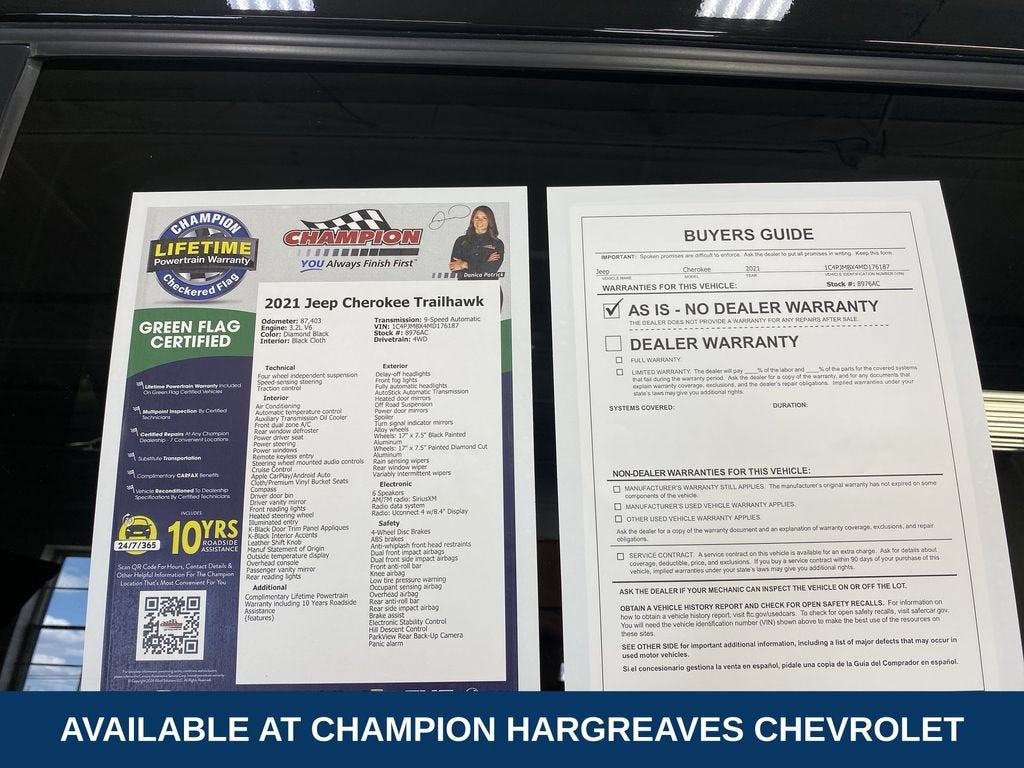 2021 Jeep Cherokee Trailhawk 4x4