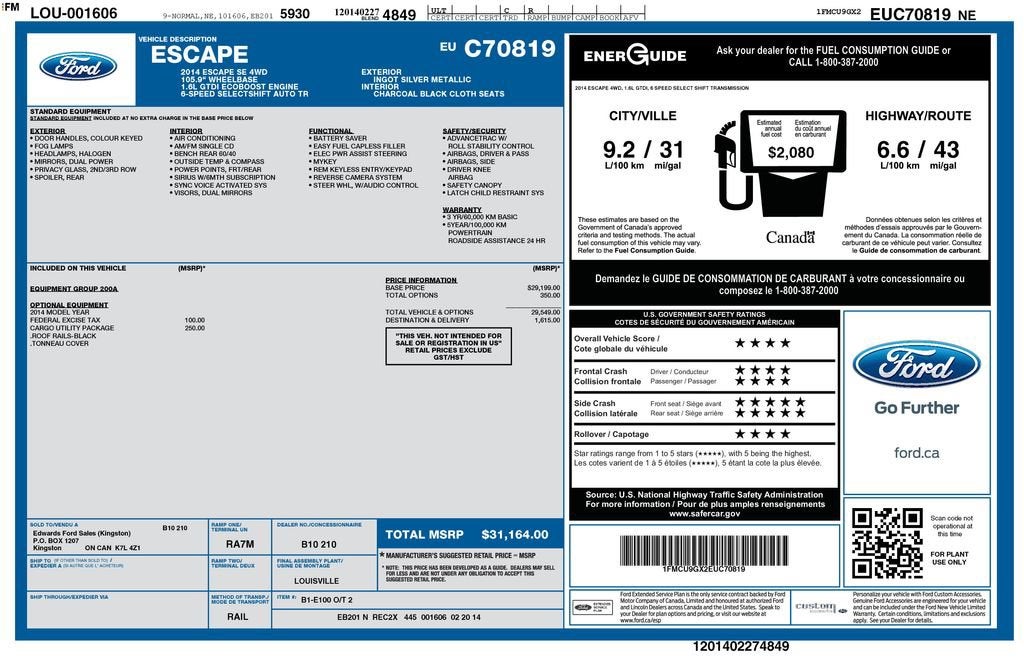 2014 Ford Escape SE