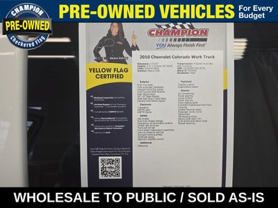 2010 Chevrolet Colorado Work Truck