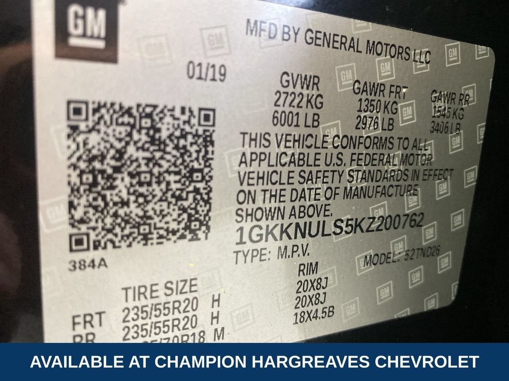 2019 GMC Acadia SLT