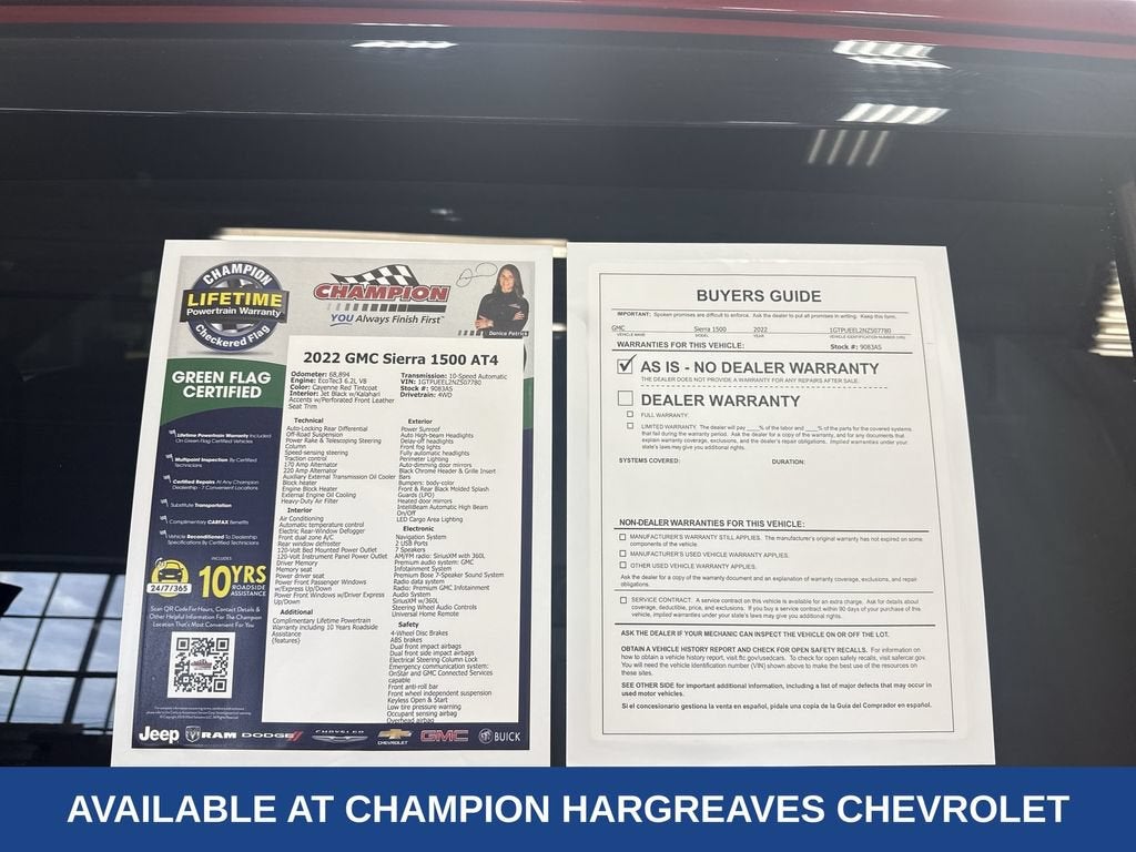 2022 GMC Sierra 1500 AT4