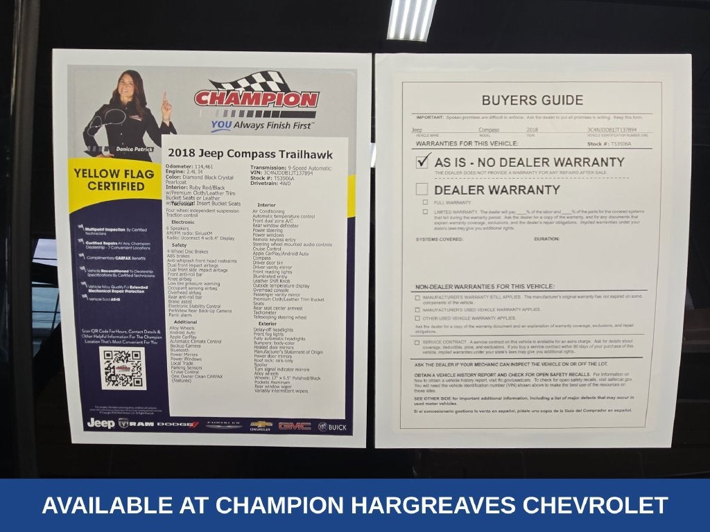 2018 Jeep Compass Trailhawk 4x4