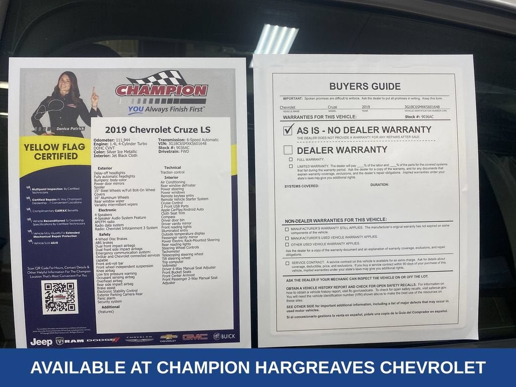 2019 Chevrolet Cruze LS