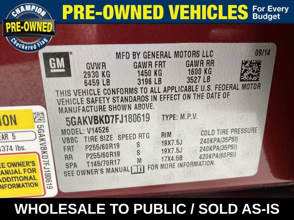 2015 Buick Enclave Leather