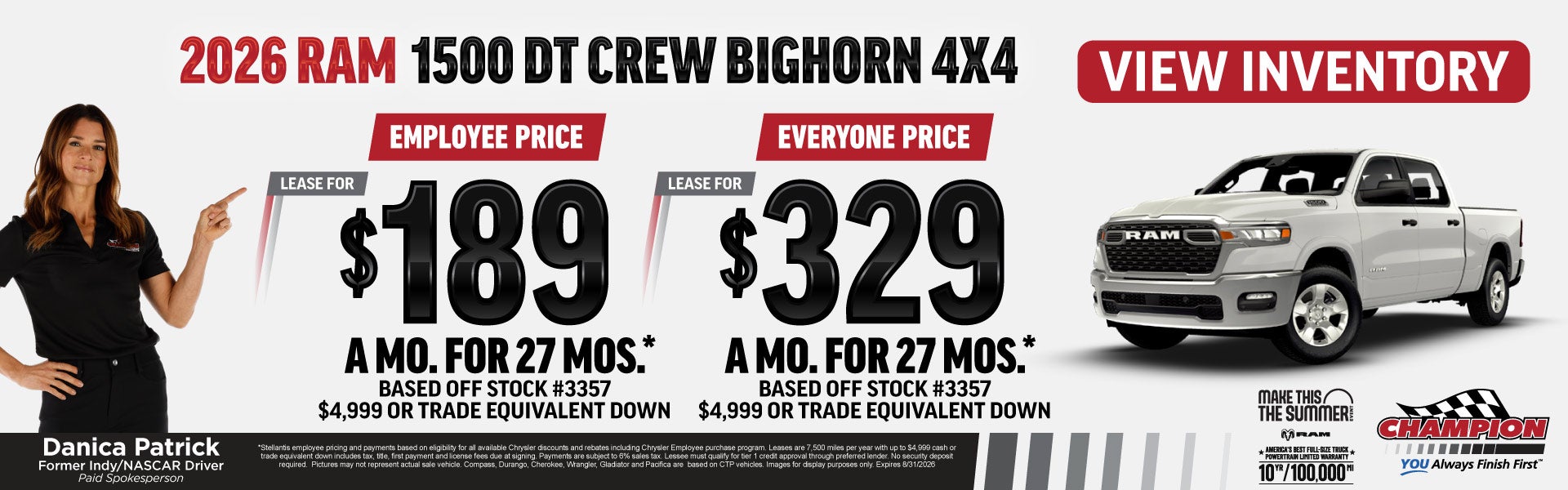 2026 RAM 1500 DT Crew Bighorn at Champion Chrysler Jeep Dodge RAM of Lansing in Lansing MI