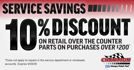 Parts Department Special