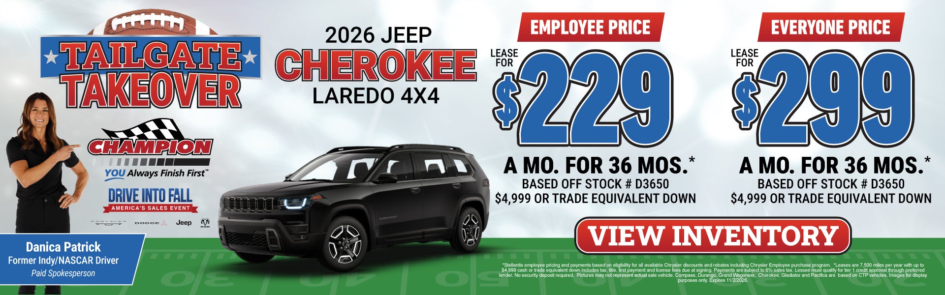 2026 Jeep Cherokee Lease Offer