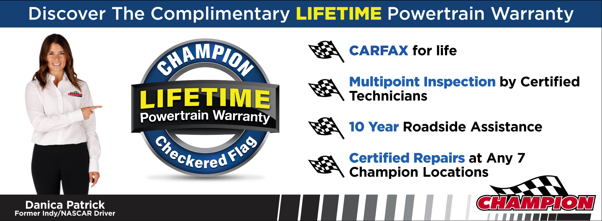 Complimentary Liftime Powertrain Warranty at Champion Chrysler Jeep Dodge RAM of Lansing