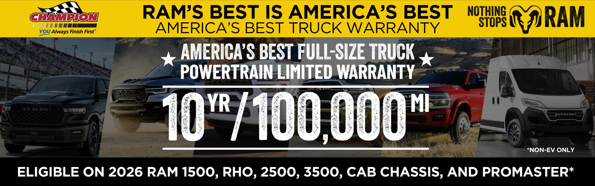 America's Best Truck Warranty at Champion Chrysler Jeep Dodge RAM of Lansing in Lansing MI